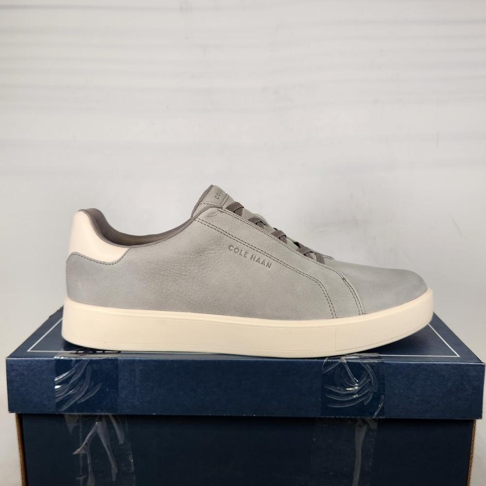 Cole Haan GrandPro Luxe Slip On Sneaker Sea Stone Nubuck Grey C40820 Mens 10.5 M